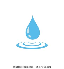 Water Droplet Clipart Vector Illustration