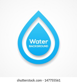 Water droplet design background. Vector illustration.