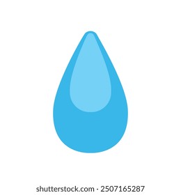 Water droplet emoji vector illustration symbol liquid