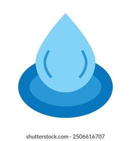 Water Droplet Flat Icon Design For Personal nad Commercial Use