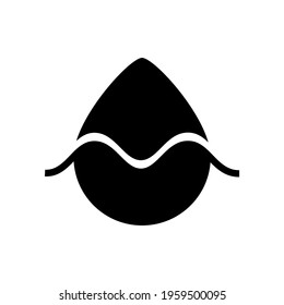 water droplet icon or logo isolated sign symbol vector illustration - high quality black style vector icons

