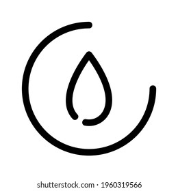 water droplet icon or logo isolated sign symbol vector illustration - high quality black style vector icons
