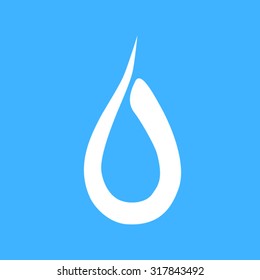 water droplet icon vector