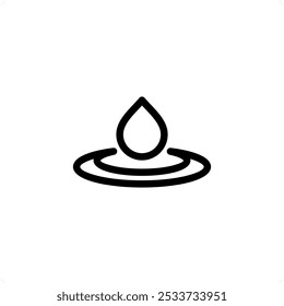 water droplet icon vector design template