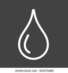 Water, water droplet icon vector image. Can also be used for weather and metcons. Suitable for use on web apps, mobile apps and print media.