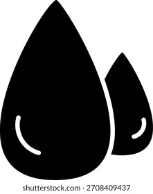 Projeto de ícone de vetor de linha de gota de água