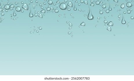 water droplet on blue background vector