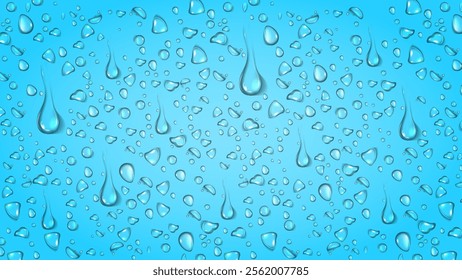 water droplet on blue background vector
