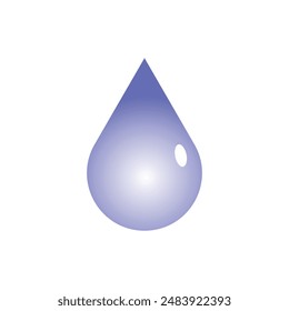 Water droplet symbol vector illustration
