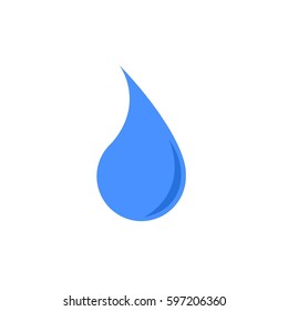 Water Droplet Vector. Isolated.