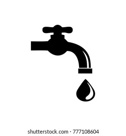 water droplets from faucets