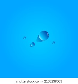 Diseño vectorial de las gotas de agua