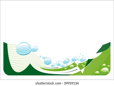 water droplets on white background