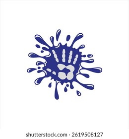 Gouttelettes d'eau avec motif de palme. Cela peut être utilisé comme une création graphique.