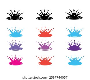 Water Droplets  Printable Vector Illustration
