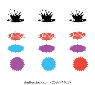 Water Droplets  Printable Vector Illustration