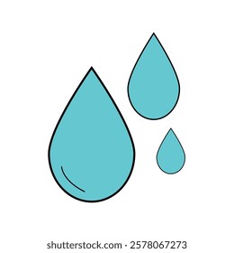 water droplets silhouette icon design template	