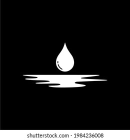 Water Droplets Simple Illustration. Ilustración vectorial