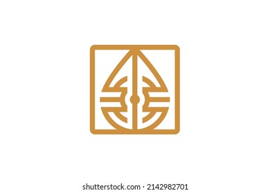 water droplets Symbol Monoline Logo