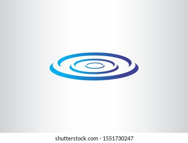 planilla de diseño del logotipo vectorial de las gotas de agua con el concepto de color azul