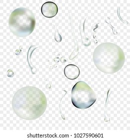 water drops 3d spray realistic illustration vector