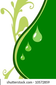 Water drops, abstract background