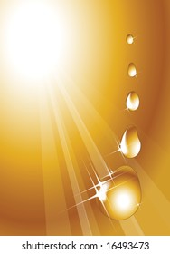 Water drops - abstract background
