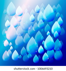 Water drops abstract background. Background can be used in cards, cover design, website background, banner, poster, advertising.