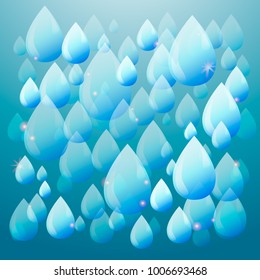 Water drops abstract background. Background can be used in cards, cover design, website background, banner, poster, advertising.