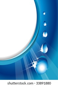 Water drops - abstract background with place for your text