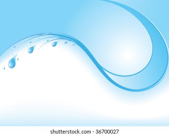 Water drops - abstract background with place for your text