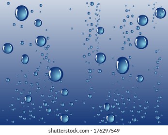 Water drops. Abstract vector illustration