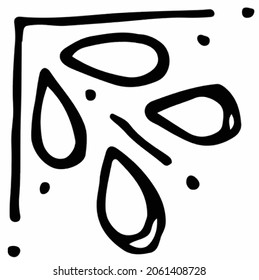 water drops art design illustration