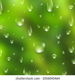 Water drops background. Fresh aqua or healthy clean natural concept with water drops.