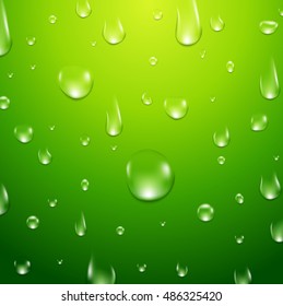 Water drops background. Fresh aqua or healthy clean natural concept with water drops.