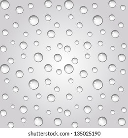 Water drops background. Seamless. Vector