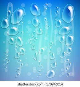 water drops background. vector eps 10