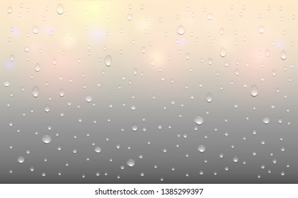 Water drops background. Vector illustration.