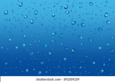 Water drops background. Vector illustration  