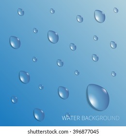 water drops background vector illustration
