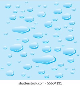 Water drops background. Vector illustration