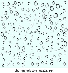 Water drops background. Vector illustration.