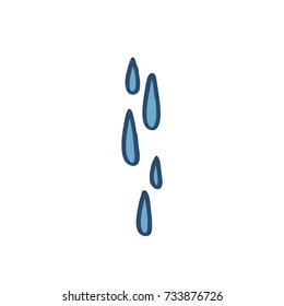 water drops doodle icon