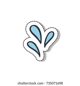 water drops doodle icon