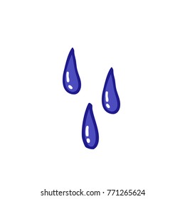 water drops doodle icon