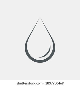 Water drops  droplet raindrops icon illustration cut