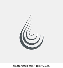 Water drops  droplet raindrops icon illustration cut