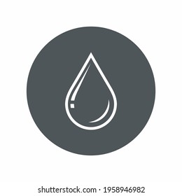 Water drops  droplet raindrops icon illustration cut