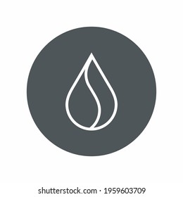 Water drops  droplet raindrops icon illustration cut