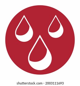 Water drops  droplet raindrops icon quality vector illustration cut	